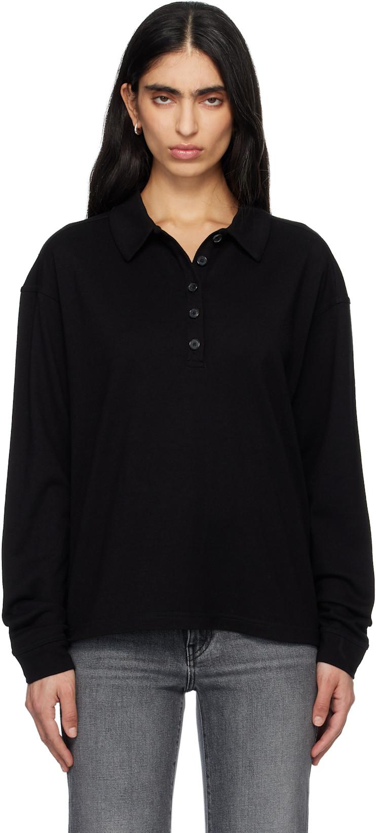 Black Faithful Polo by KHAITE