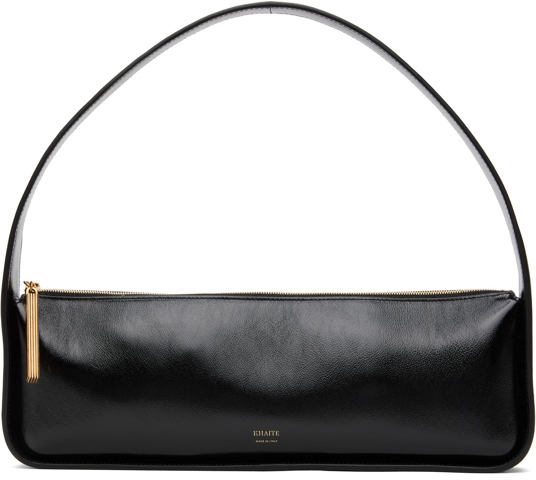Black Lori Baguette Bag by KHAITE