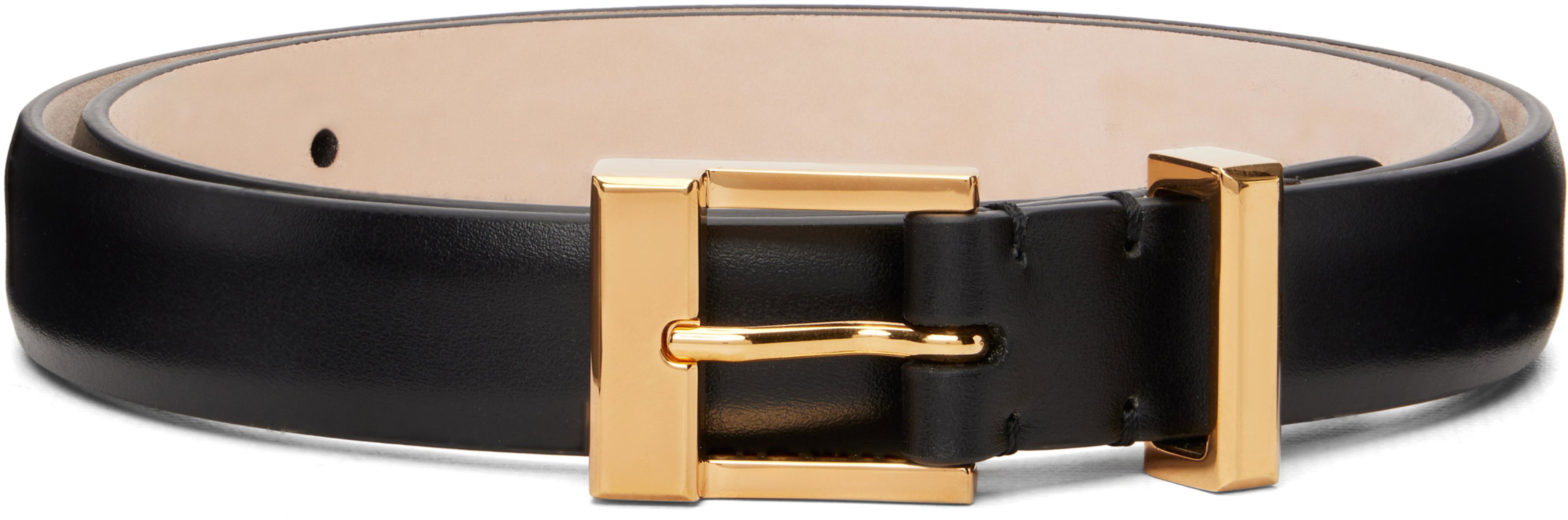 Black Manhattan Belt by KHAITE