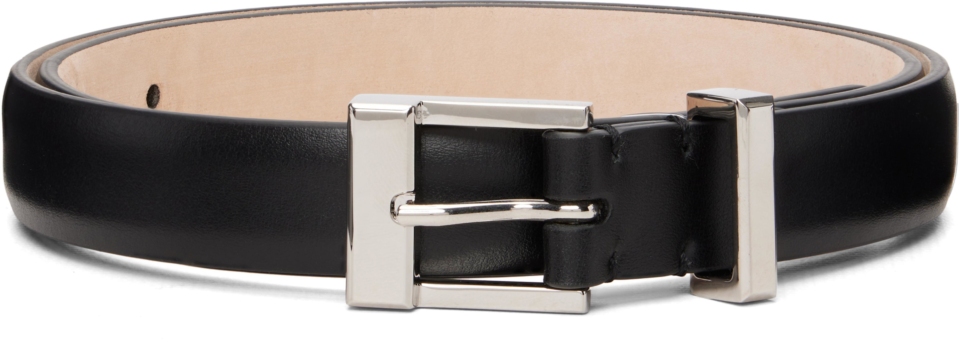 Black Manhattan Belt by KHAITE