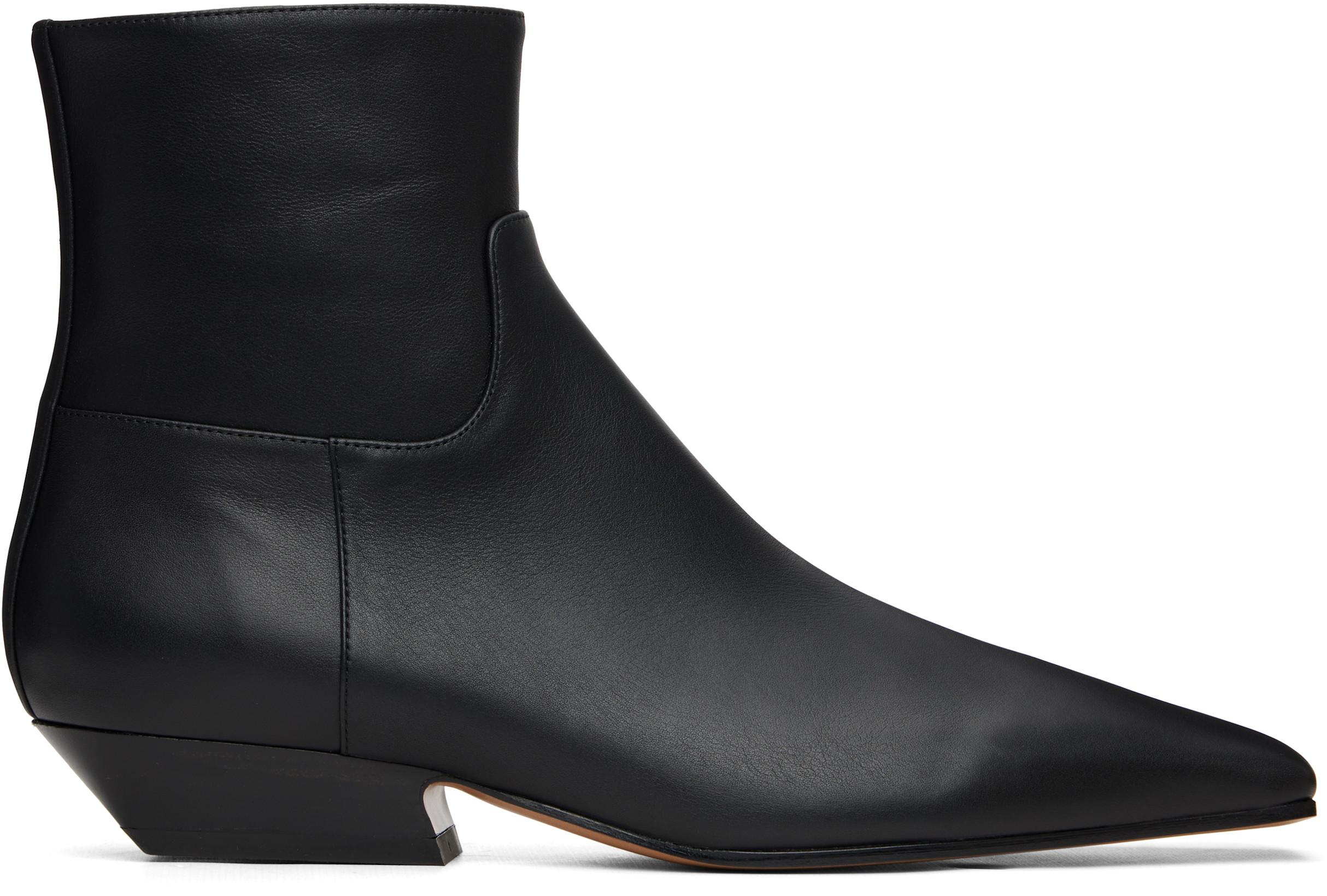 Black Marfa Ankle Boots by KHAITE