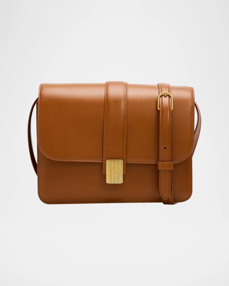 Blake Boxy Leather Crossbody Bag by KHAITE