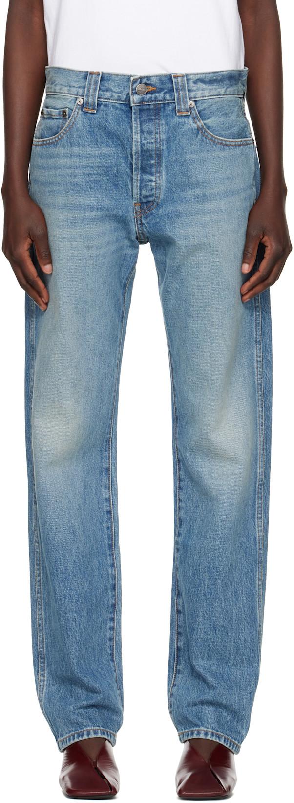 Blue Callum Jeans by KHAITE