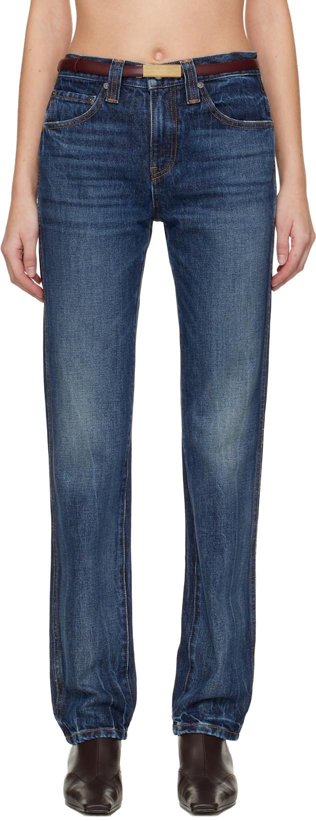 Blue Farley Jeans by KHAITE