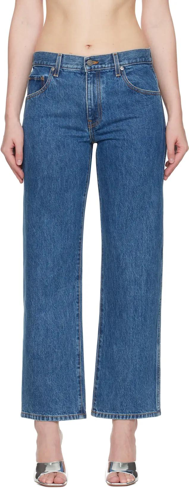 Blue Kerrie Jeans by KHAITE