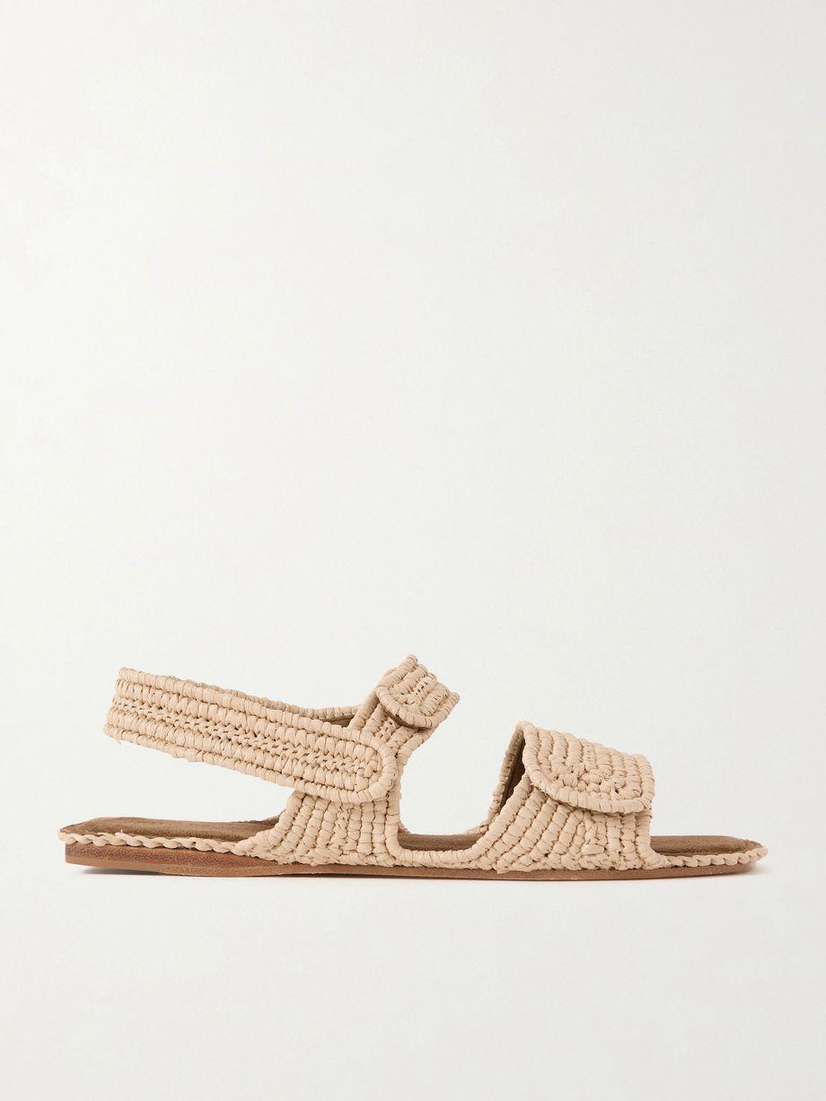 Boden raffia sandals by KHAITE