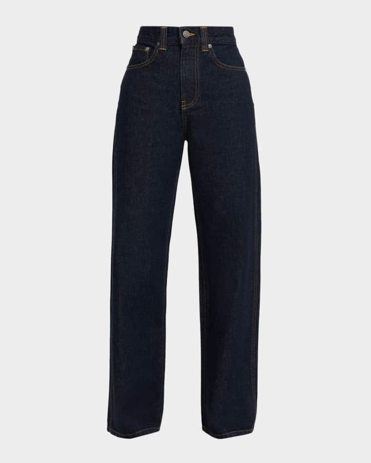 Bonnie Straight-Leg Cotton Denim Jeans by KHAITE