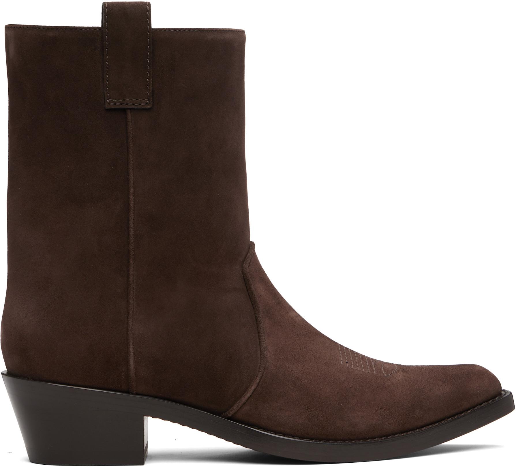Brown Clive Ankle Boots by KHAITE