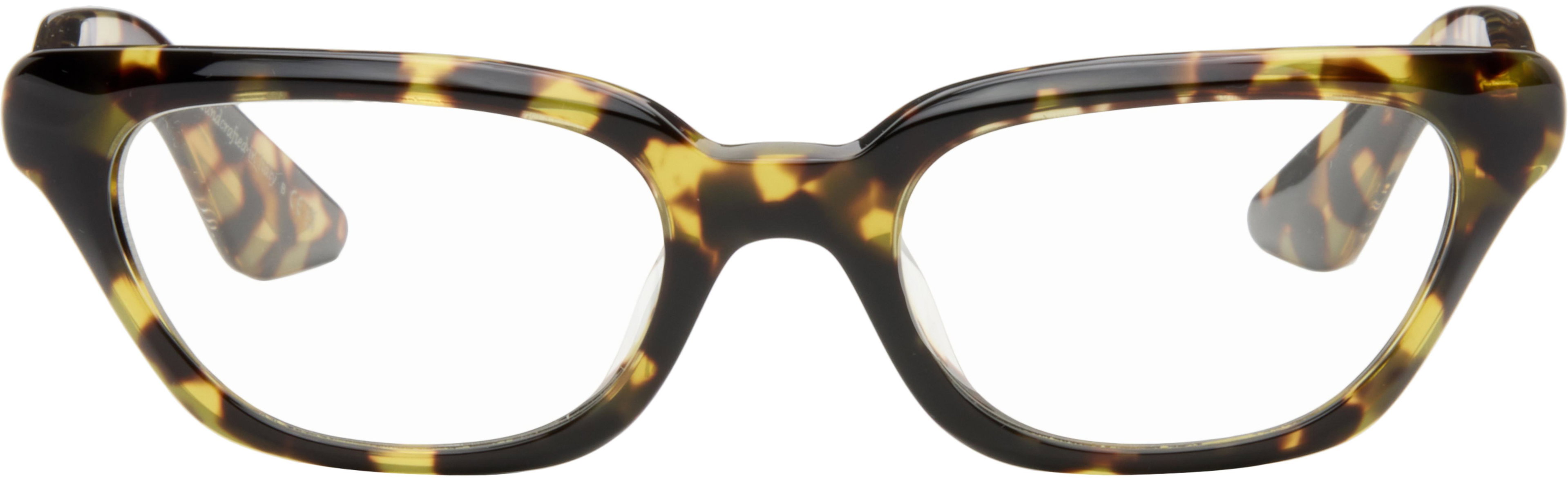 Brown Oliver Peoples Edition 1983C Blue Light Glasses by KHAITE