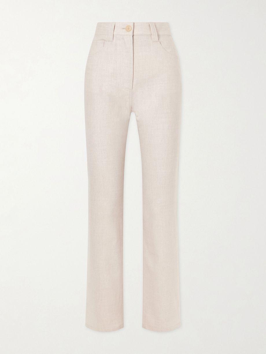 Callum stretch wool and cashmere-blend straight-leg pants by KHAITE