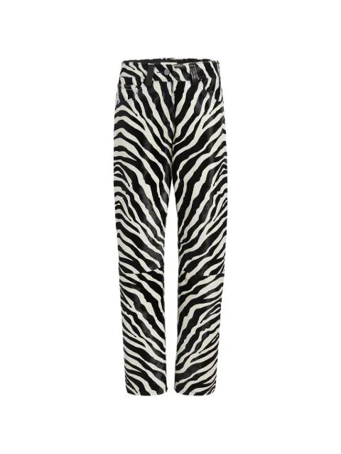 Callum zebra print trousers by KHAITE