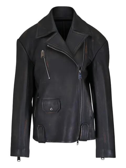 Catalina leather jacket by KHAITE