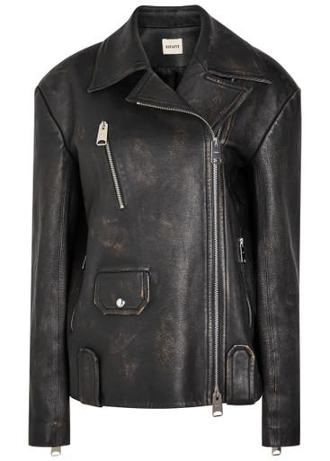 Catalina leather jacket by KHAITE