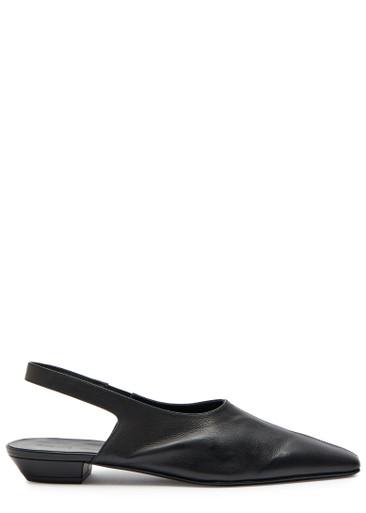 Cecilia grained leather slingback flats by KHAITE