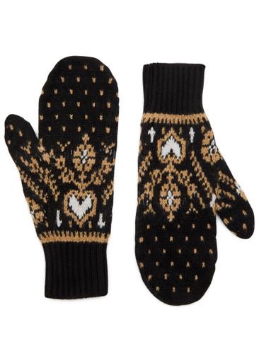 Christel Fair Isle cashmere mittens by KHAITE
