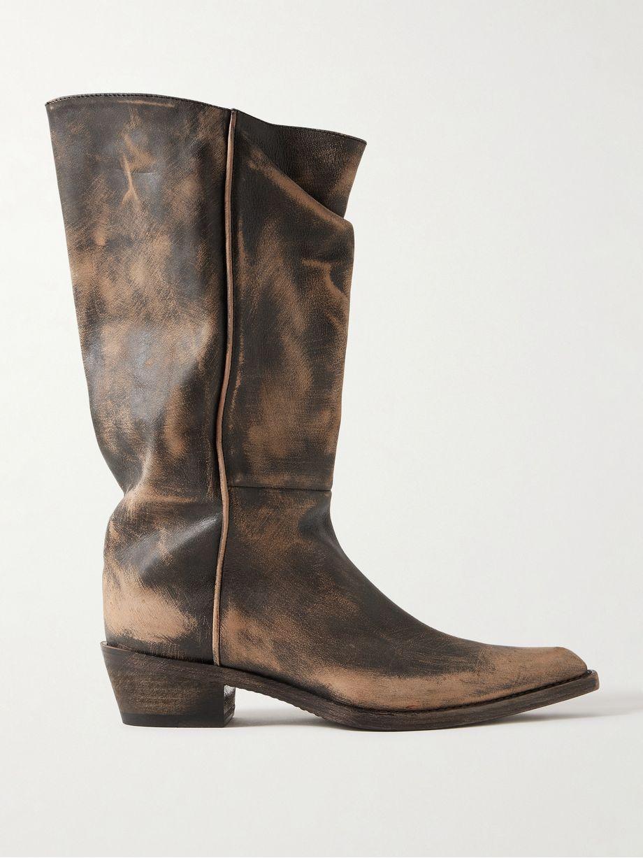 Clive leather boots by KHAITE