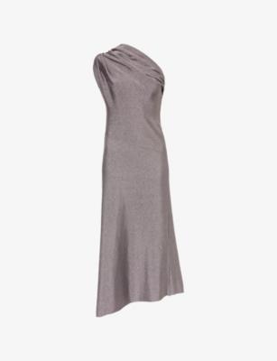 Coast Metallic Woven Midi Dress by KHAITE