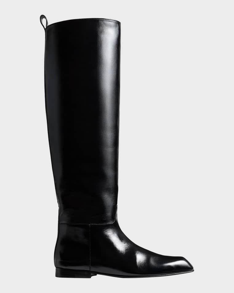 Colt Leather Riding Boots by KHAITE