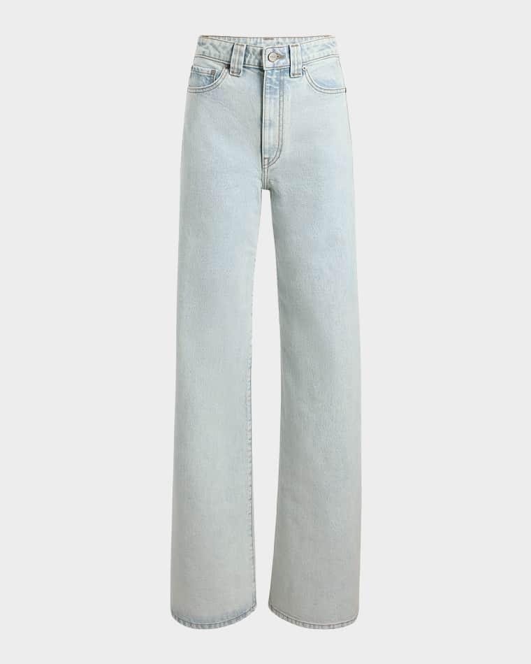 Dane Stretch Wide-Leg Jeans by KHAITE