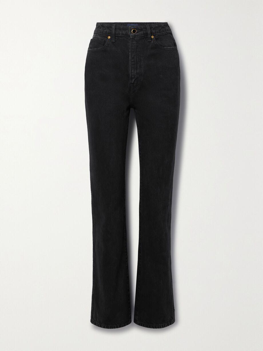 Danielle high-rise slim-leg jeans by KHAITE