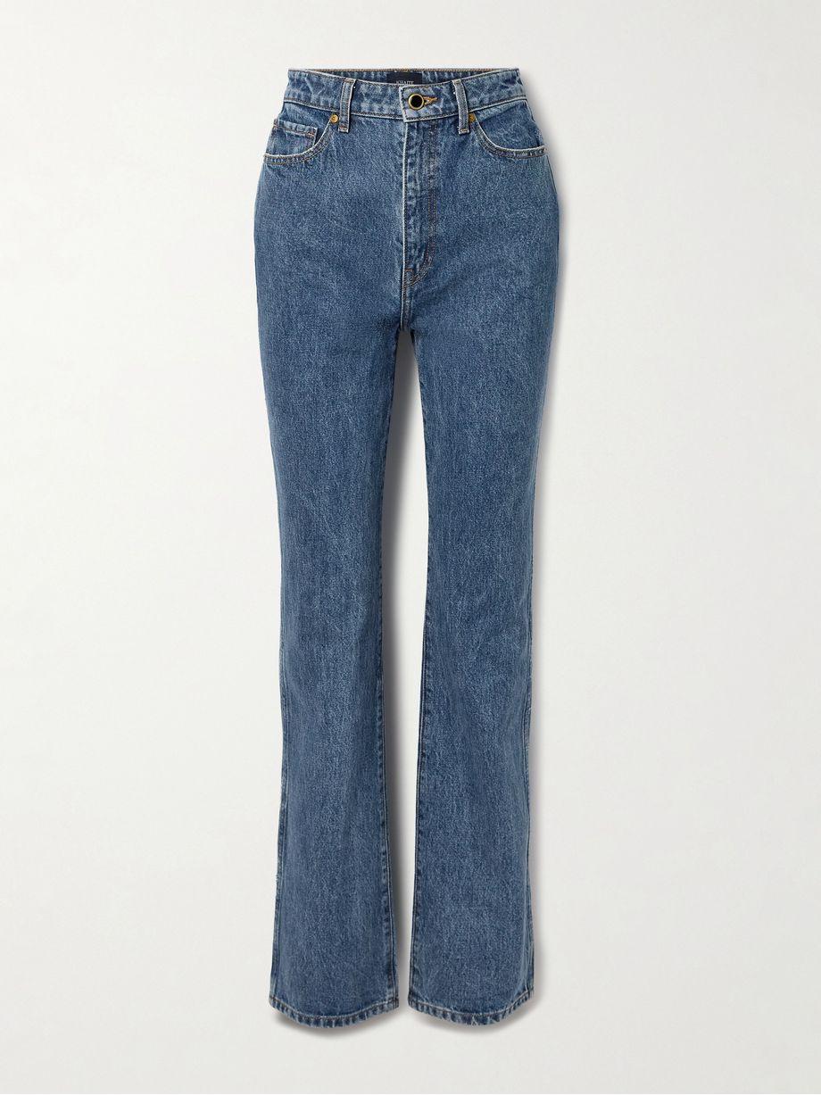 Danielle high-rise slim-leg jeans by KHAITE