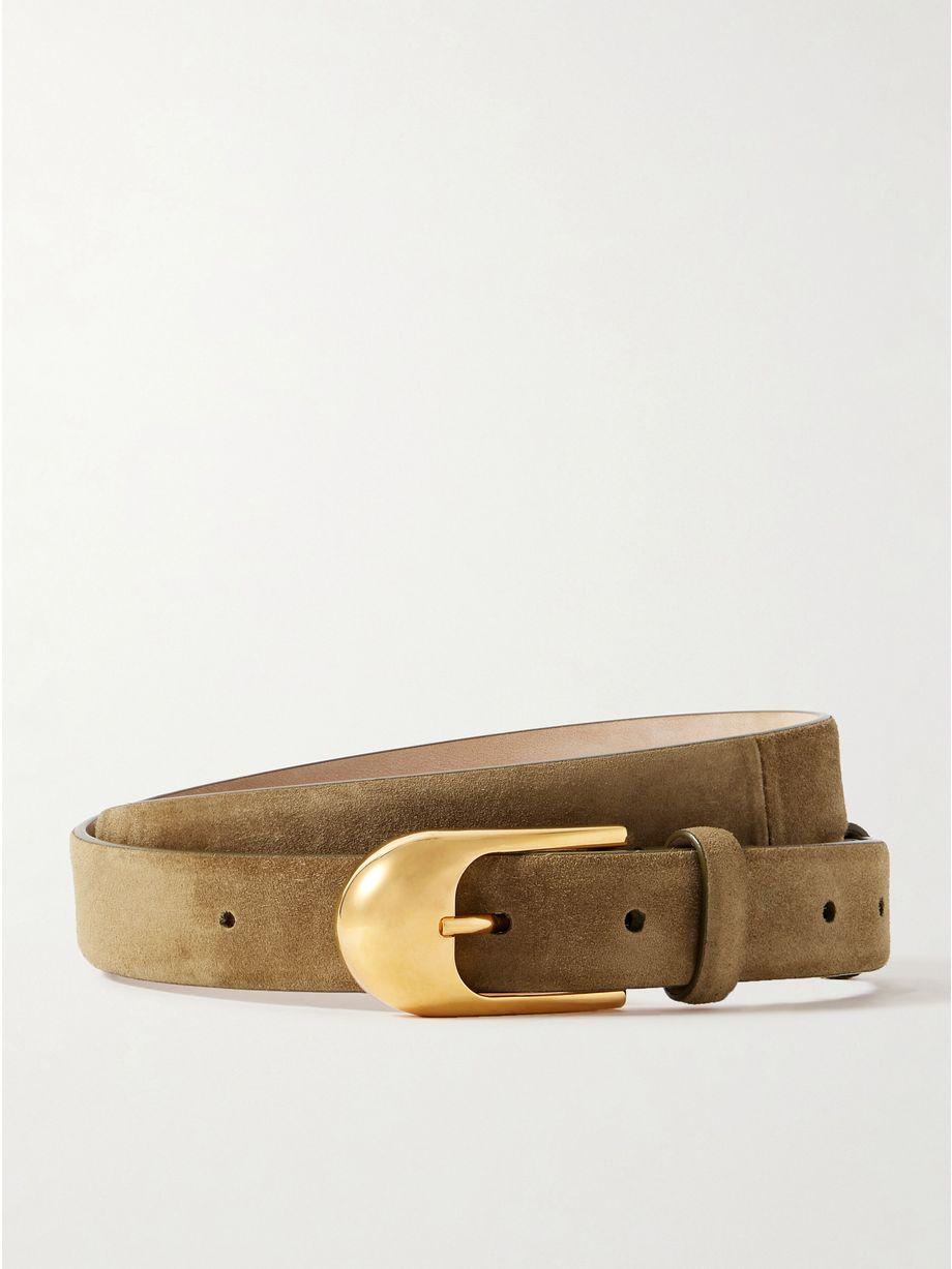 Dome suede belt by KHAITE
