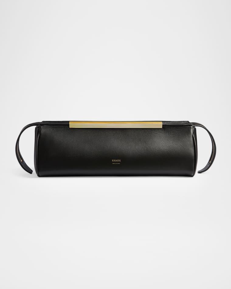 Donna Leather Evening Clutch Bag by KHAITE