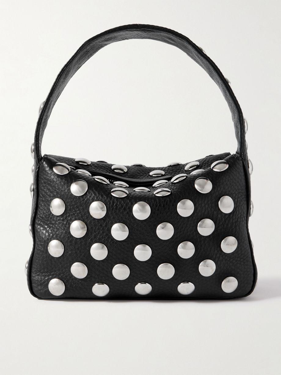 Elena small studded textured-leather shoulder bag by KHAITE