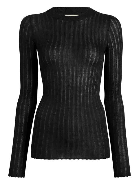 Elm ribbed long-sleeve top by KHAITE