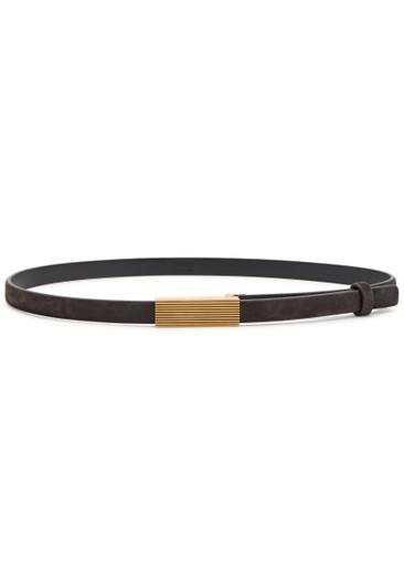 Empire suede belt by KHAITE