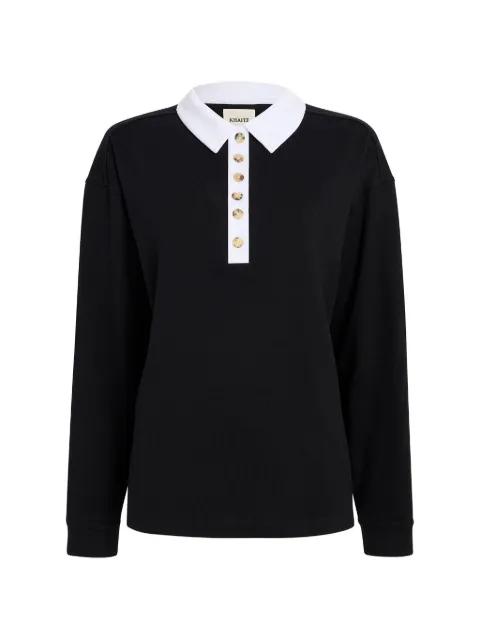 Faithful button-up polo top by KHAITE