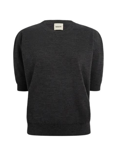 Faye short-sleeve sweater by KHAITE