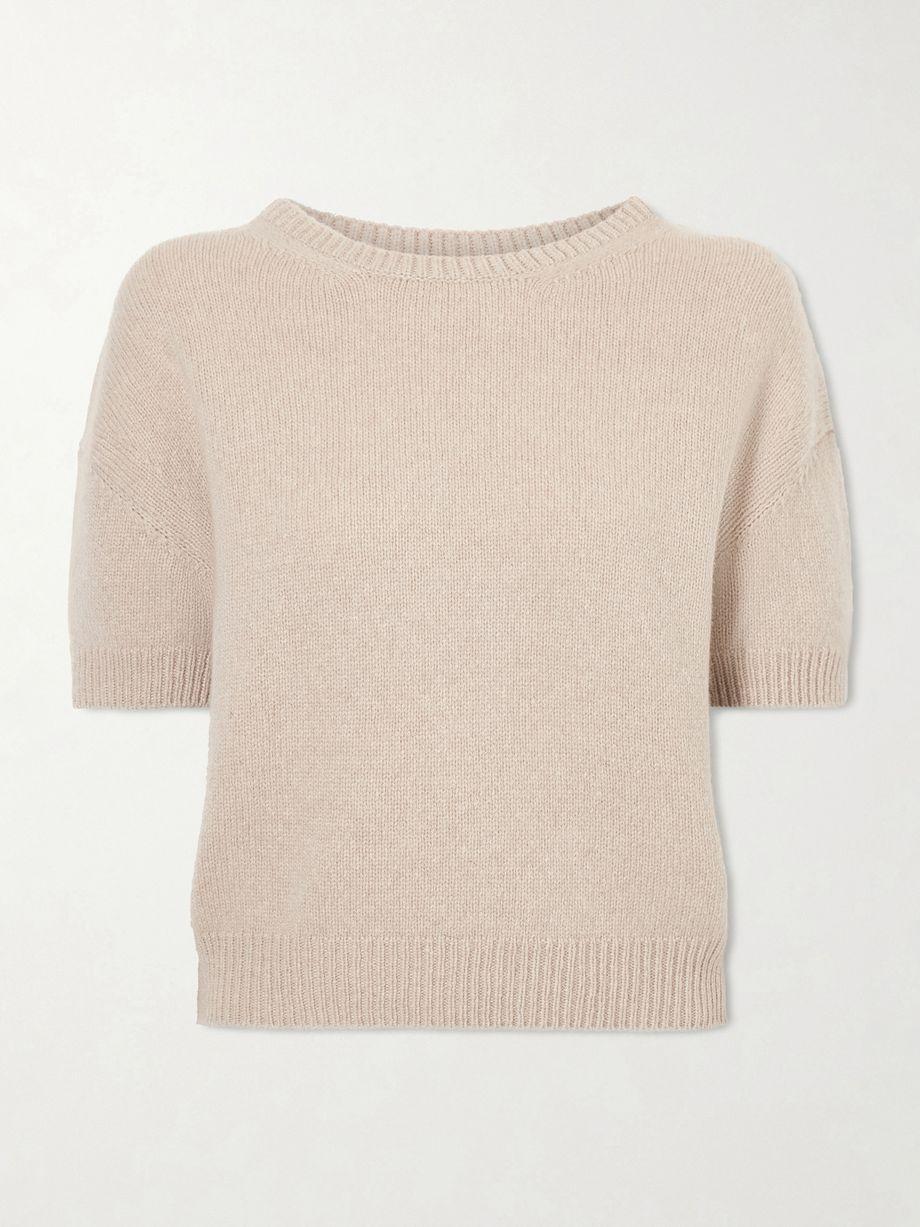 Golden cashmere sweater by KHAITE