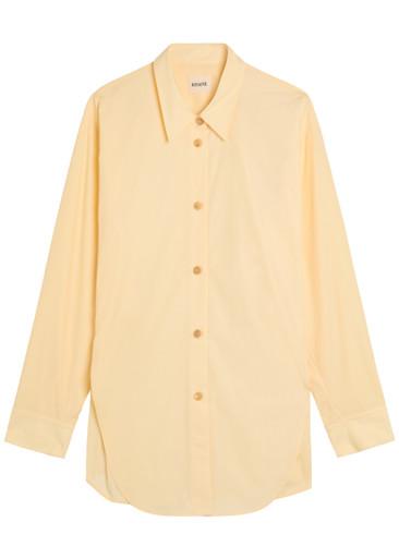Goya cotton-poplin shirt by KHAITE