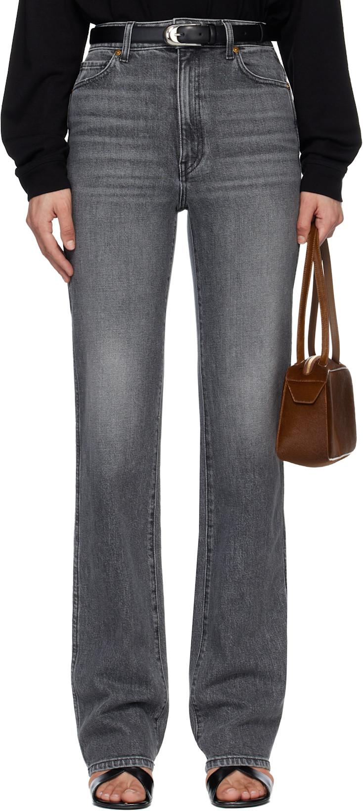 Gray Danielle Stretch Jeans by KHAITE
