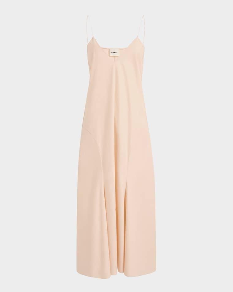 Iben Sleeveless Cotton Midi Dress by KHAITE
