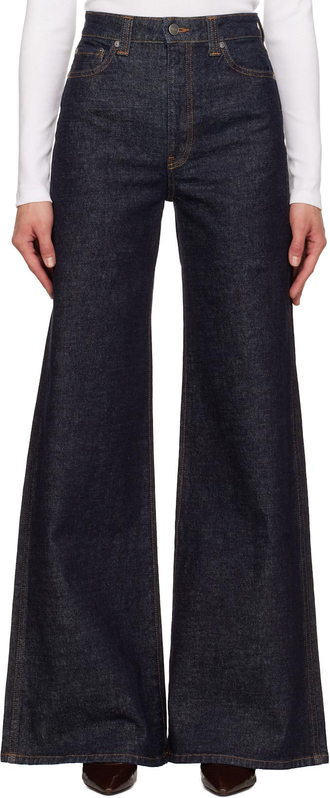 Indigo Dane Stretch Jeans by KHAITE