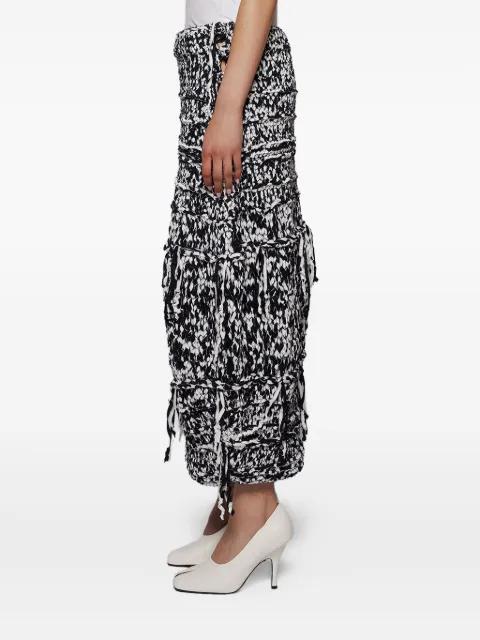 Inna drawstring tiered skirt by KHAITE