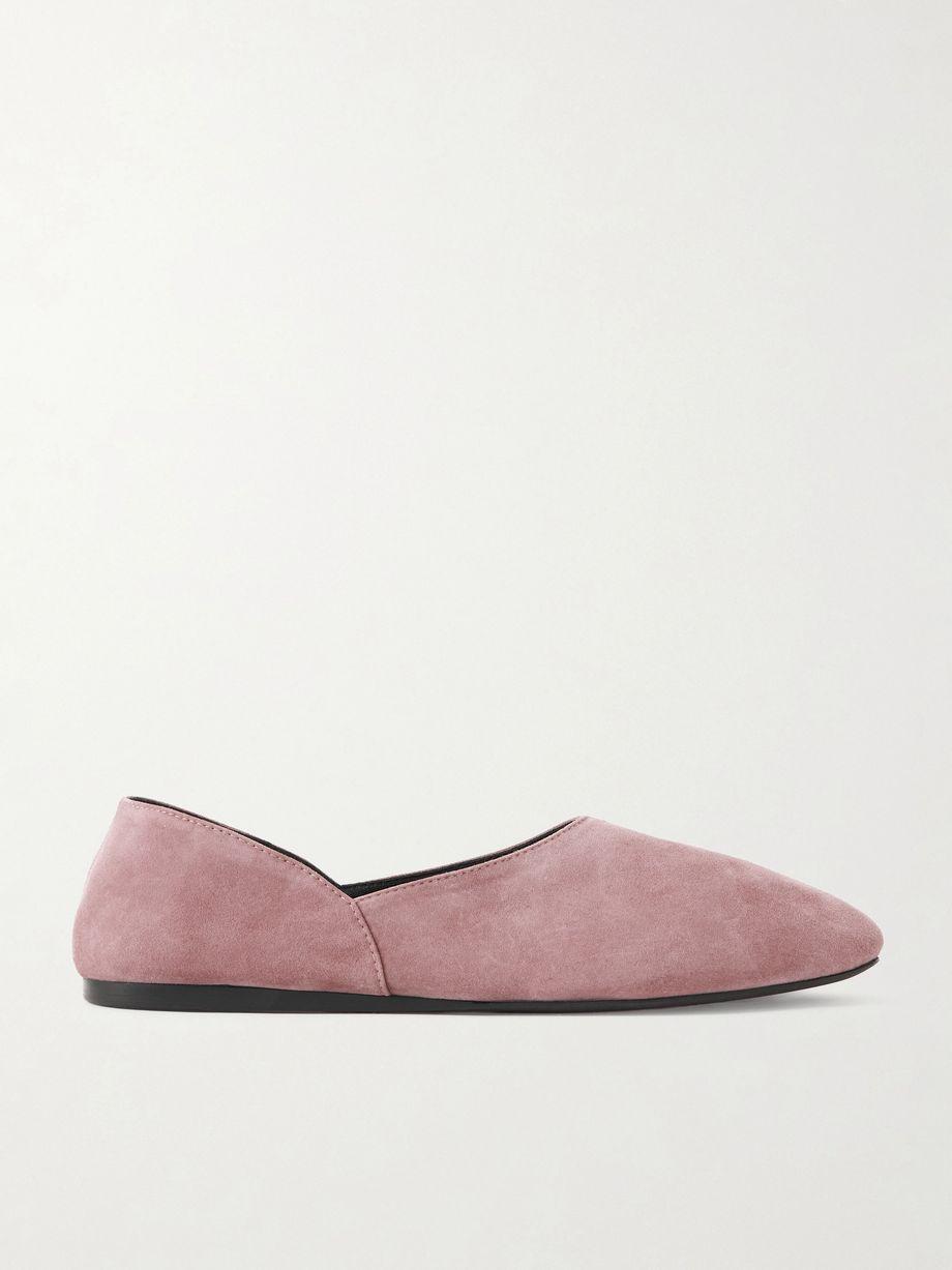 Jane paneled suede flats by KHAITE