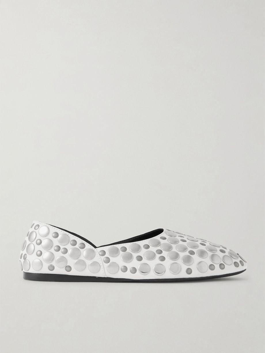 Jane studded leather flats by KHAITE