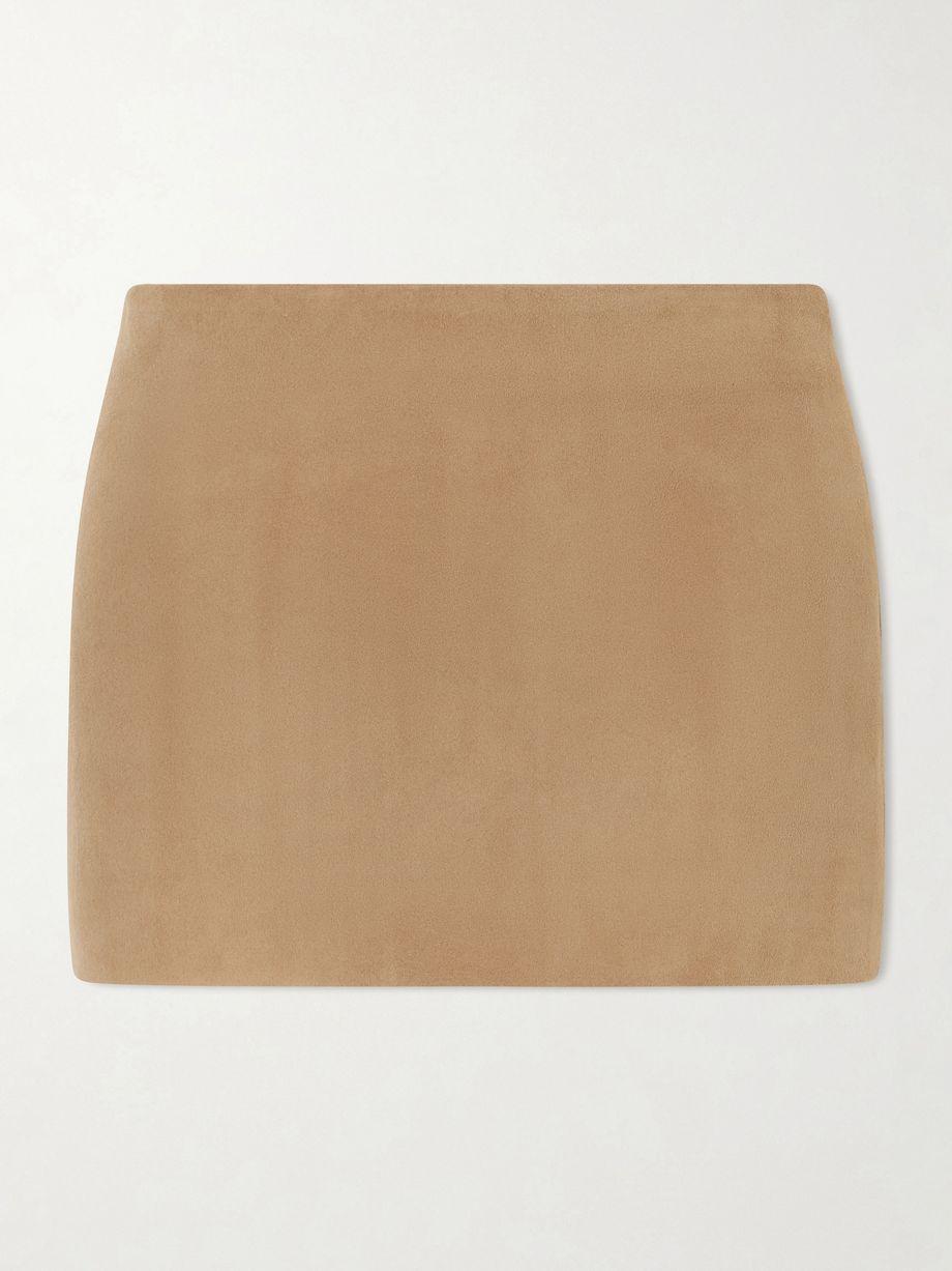 Jett suede mini skirt by KHAITE