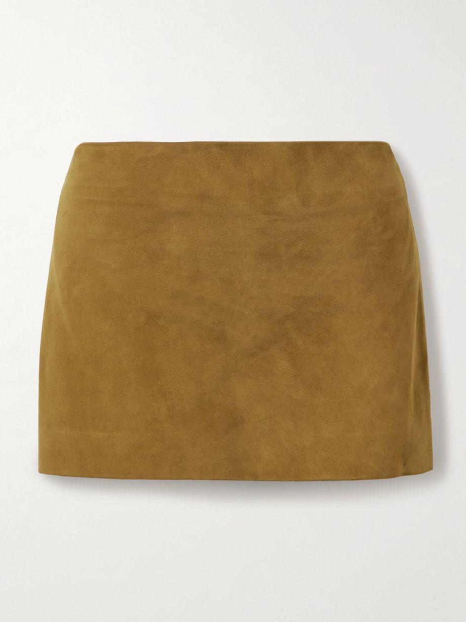 Jett suede mini skirt by KHAITE