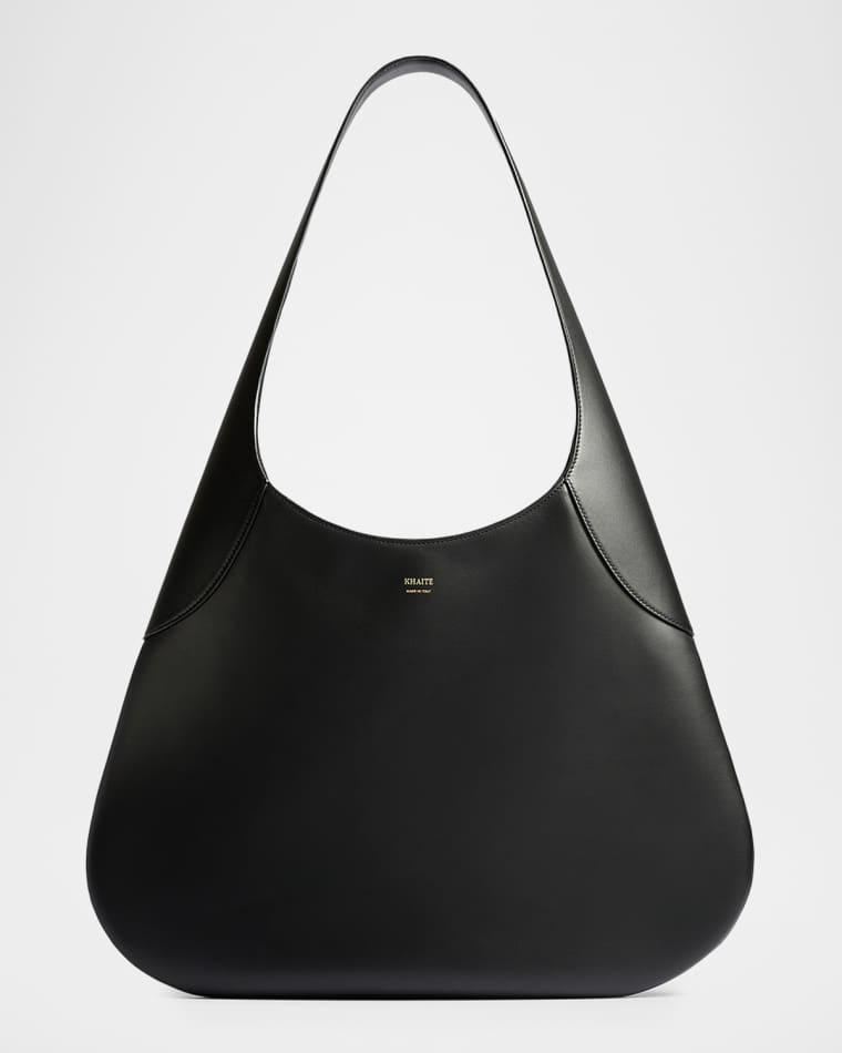 Joan Large Leather Hobo Bag by KHAITE