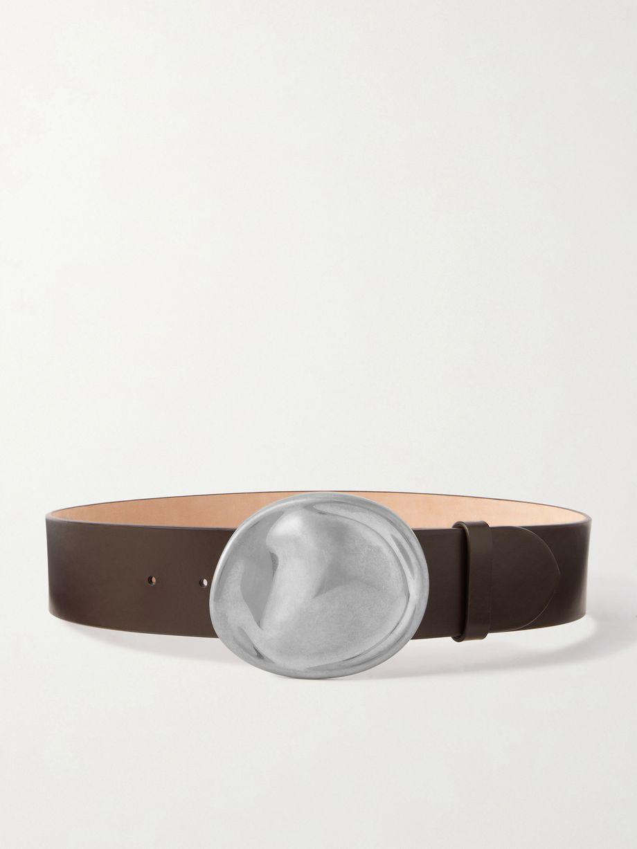 Keefe leather belt by KHAITE