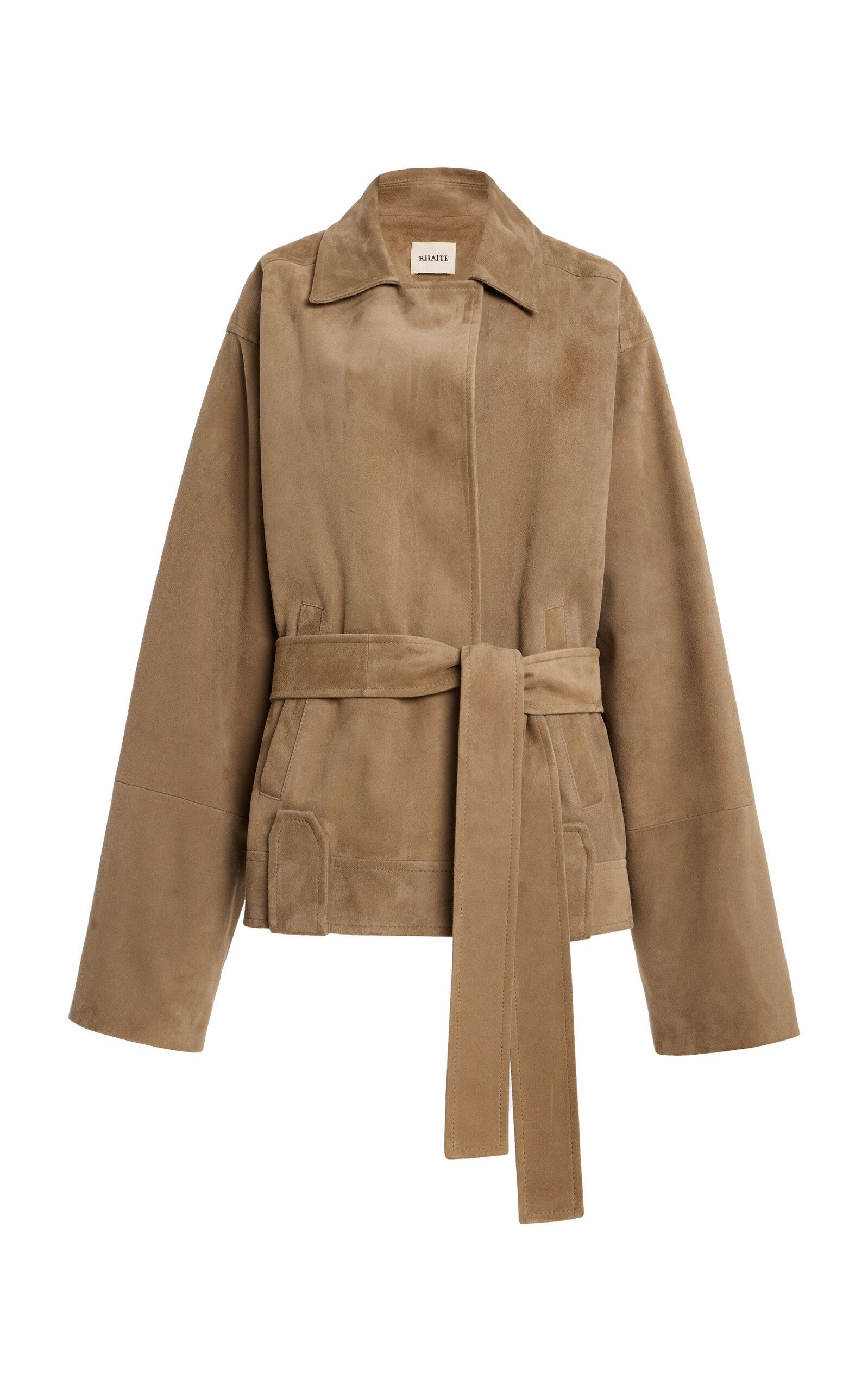 Khaite Alder Belteduede Jacket - Moda Operandi by KHAITE