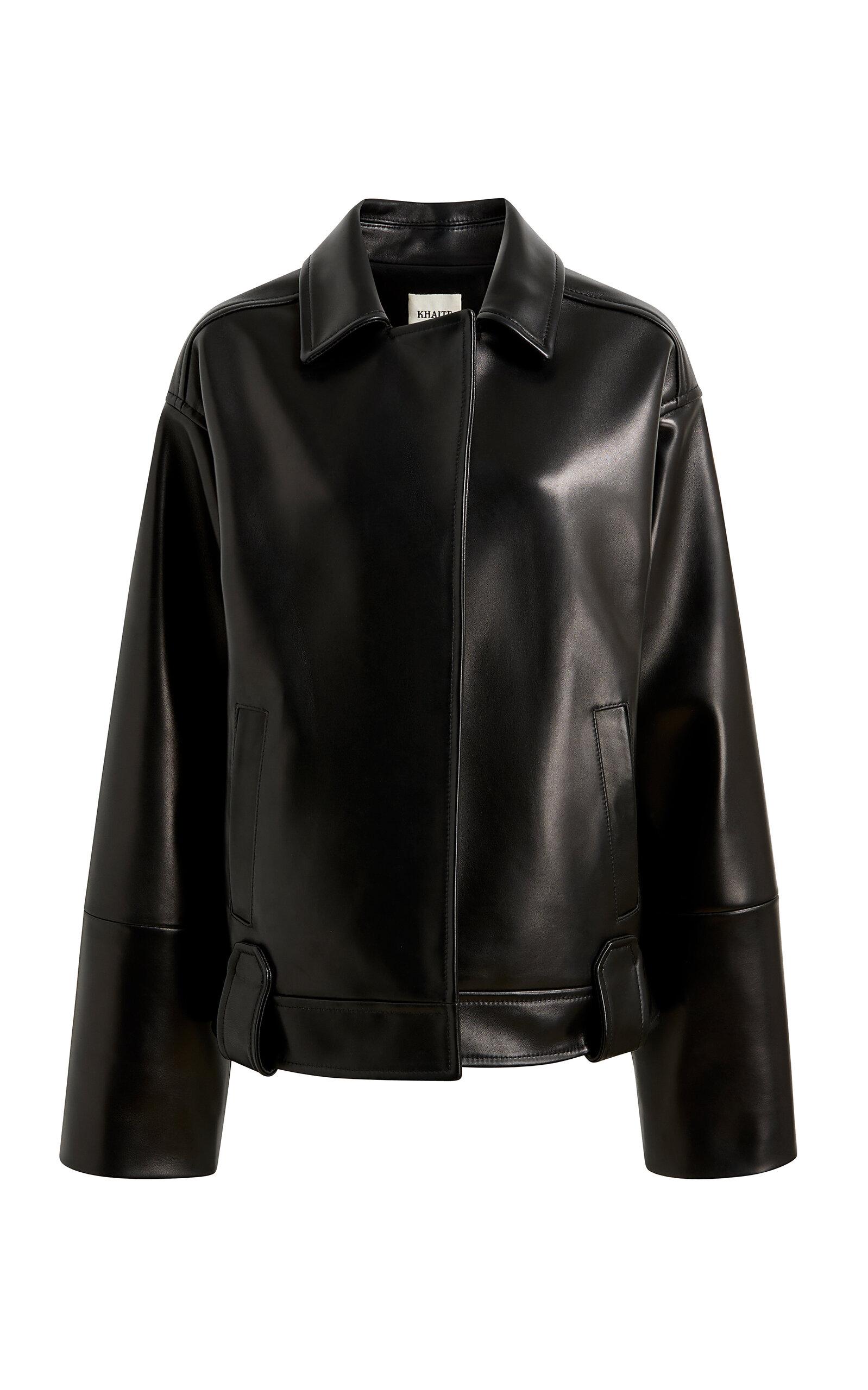 Khaite Alder Plongeeather Jacket - Moda Operandi by KHAITE