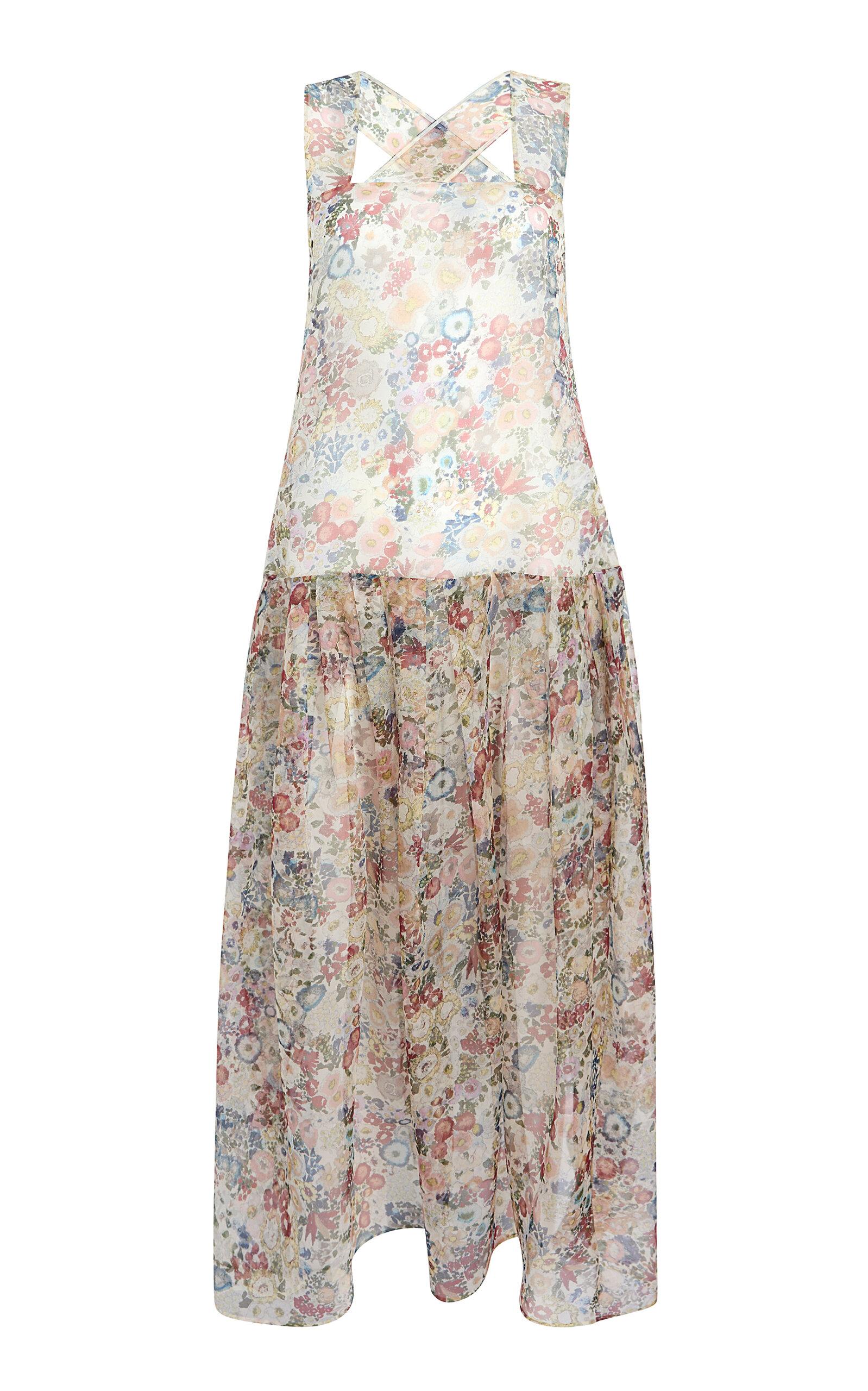 Khaite Amello Floral Silk-Organza Maxi Dress - Moda Operandi by KHAITE