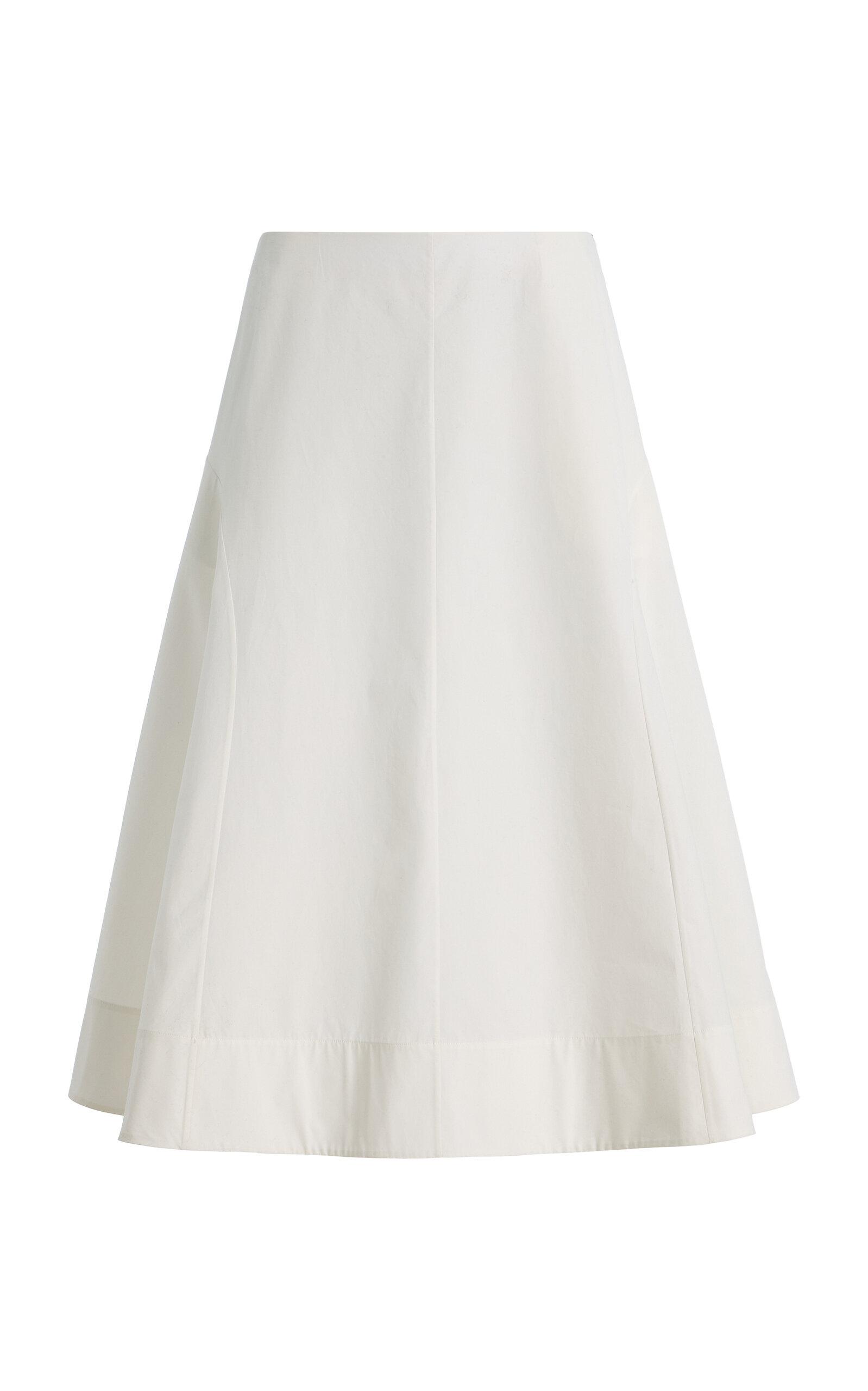 Khaite Artin Organic Cotton Midi Skirt - Moda Operandi by KHAITE