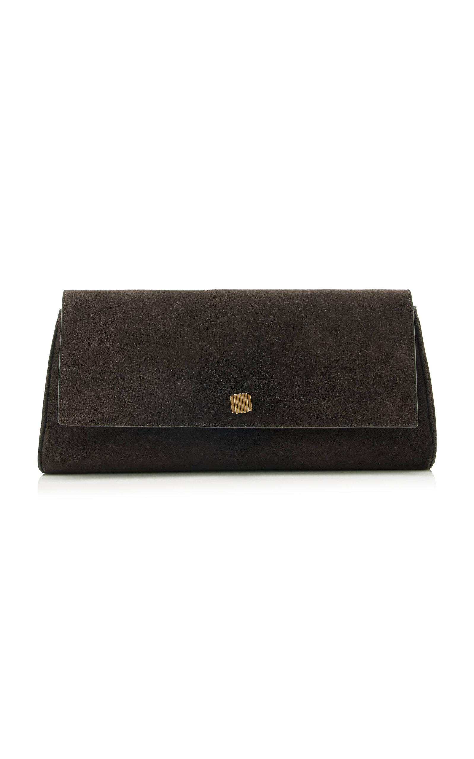 Khaite Audrey Suede Clutch - Moda Operandi by KHAITE