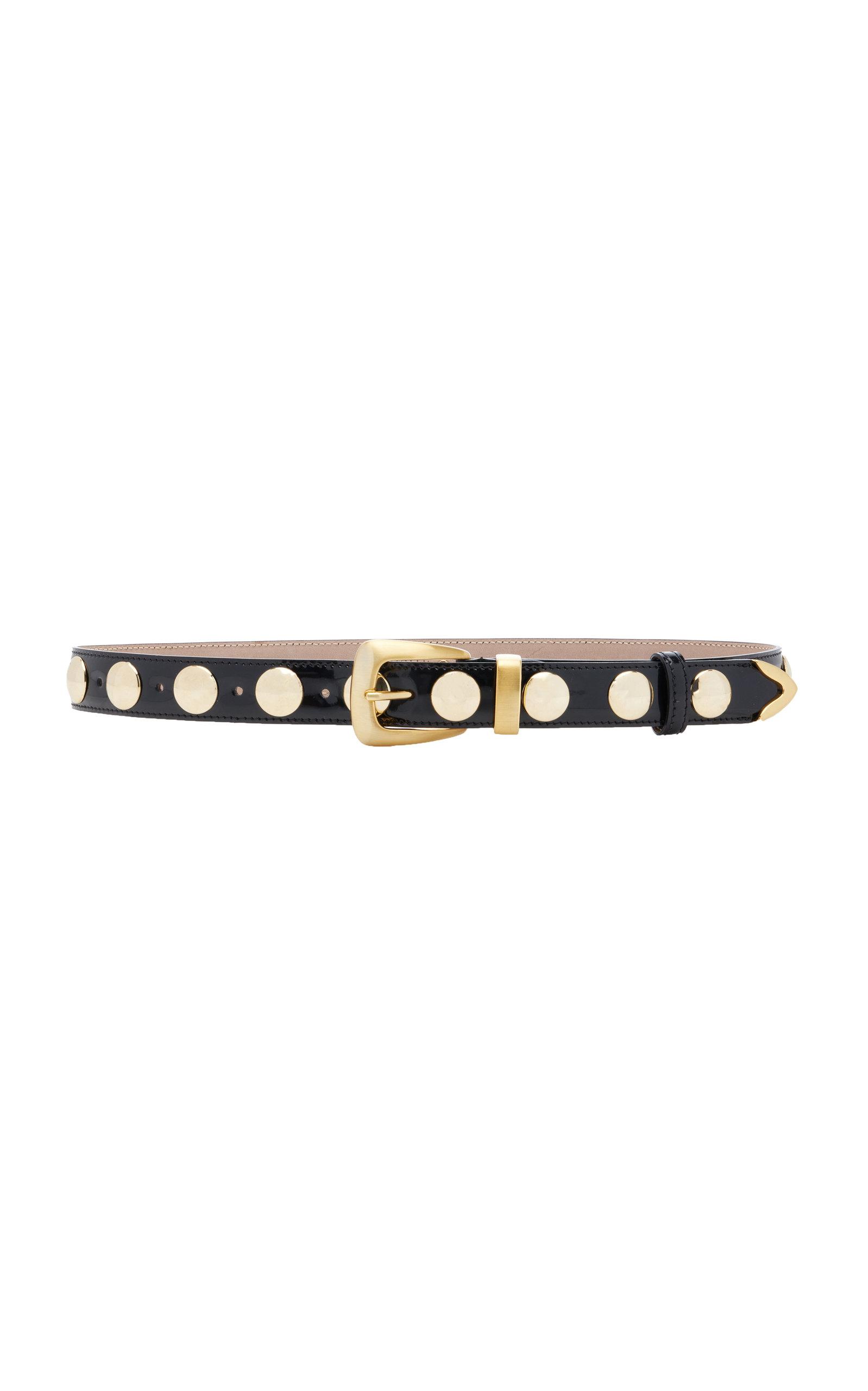 Khaite Benny Leather Stud Belt  - Moda Operandi by KHAITE